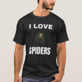 T-shirt J'aime les araignées (Devant)
