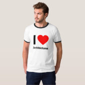 T-shirt j'aime les architectures (Devant entier)