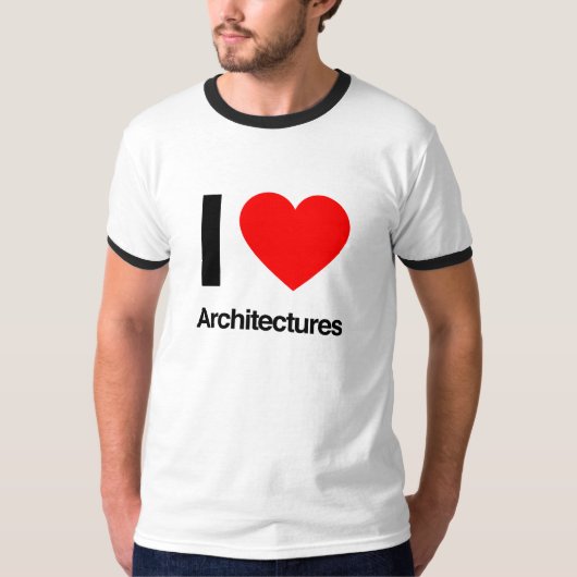 T-shirt j'aime les architectures (Devant)