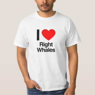 T-shirt j'aime les baleines noires