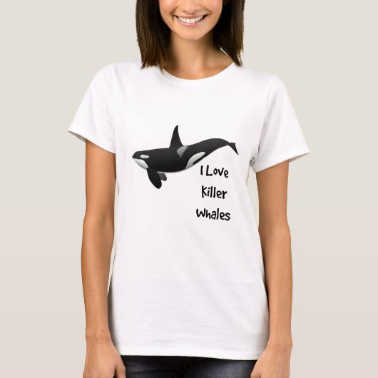 T-shirt J'Aime Les Baleines Tueuses (Devant)