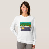 T-shirt J'aime les bâtons-Automne dans le Vermont-Stephen  (Devant entier)