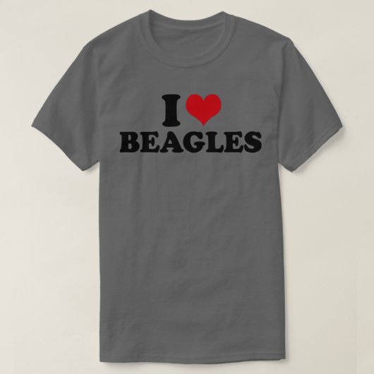 T-shirt J'aime les Beagles (Design devant)