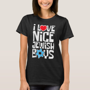T-shirt J'Aime Les Beaux Jeunes Juifs Juifs Hébreux Israél