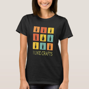 T-shirt J'aime les bières artisanales Brasseur Brassage à
