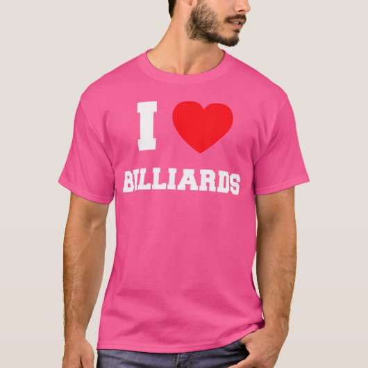 T-shirt J'Aime Les Billiards (Devant)