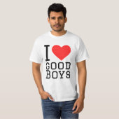 T-shirt J'aime les bons garçons (Devant entier)
