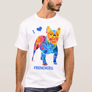 T-shirt J'aime les bouledogues français