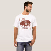 T-shirt J'Aime Les Boutons De Cochon (Devant entier)