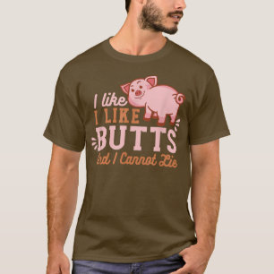 T-shirt J'Aime Les Boutons De Cochon Grill Grill Maître Bo