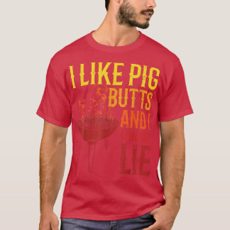 T-shirt J'Aime Les Boutons De Cochon Grill Grill Maître Bo