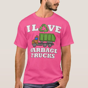 T-shirt J'aime les camions à ordures pour les garçons Enfa