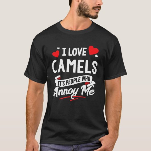 T-shirt J'aime les chameaux (Devant)