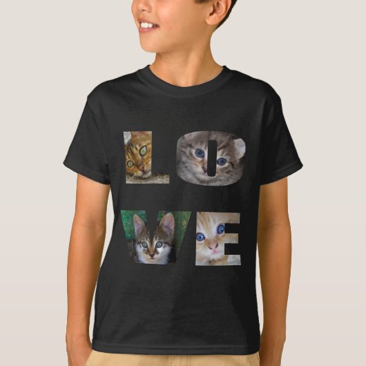 T-shirt J'aime les chats (Devant)
