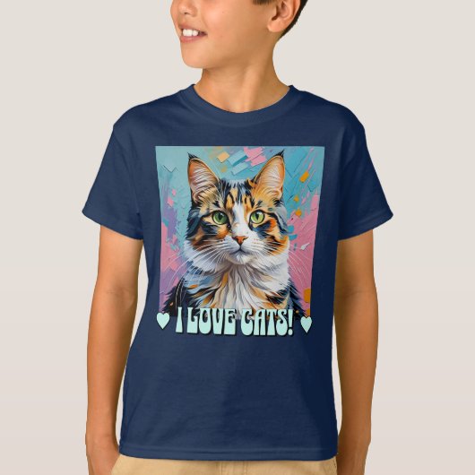 T-shirt J'Aime Les Chats ! (Devant)