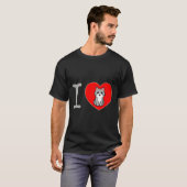 T-shirt J'aime les chats (Devant entier)