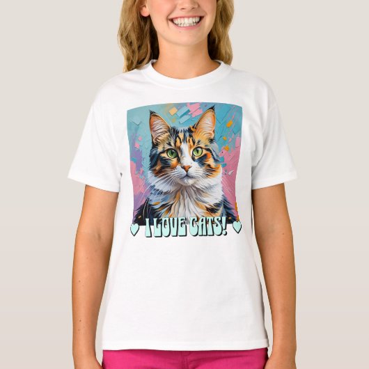 T-shirt J'Aime Les Chats ! (Devant)