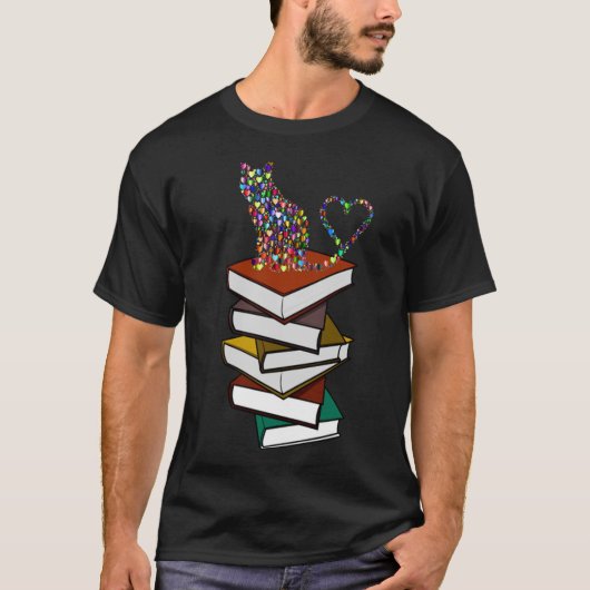 T-shirt J'Aime Les Chats Et Les Livres (Devant)