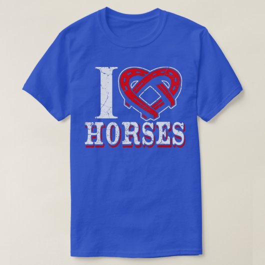 T-shirt J'aime les chevaux (Design devant)