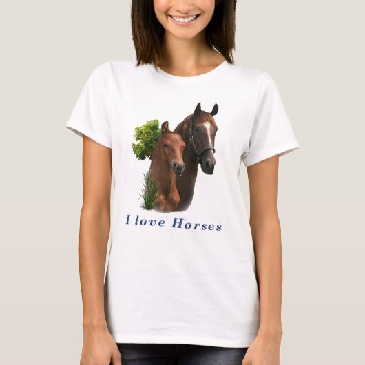 T-shirt J'aime les chevaux (Devant)