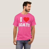T-shirt J'aime les chèvres (Devant entier)