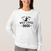 T-shirt J'aime les chiens (Devant)
