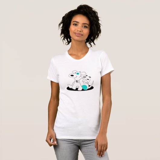 T-shirt j'aime les chiens (Devant entier)