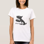 T-shirt j'aime les chiens (Devant)