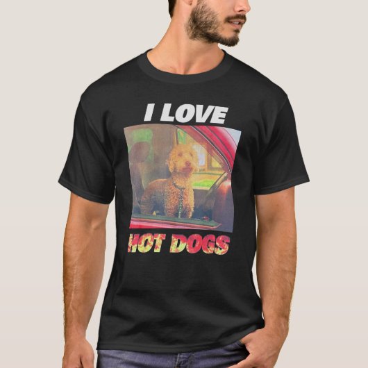 T-shirt J'aime les chiens chauds (Devant)