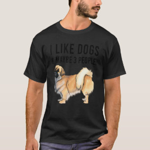 T-shirt J'Aime Les Chiens Espagnols Tibétains Et Peut-Être