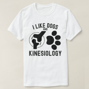 T-shirt J'aime les chiens et la kinésiologie