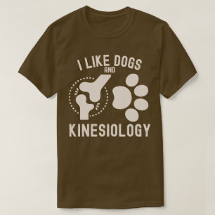 T-shirt J'aime les chiens et la kinésiologie