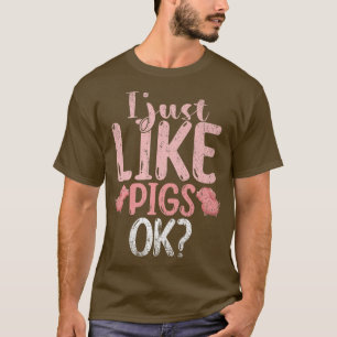 T-shirt J'Aime Les Chiens Ok Ferme Amoureux des animaux Fa