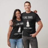 T-shirt J'Aime Les Chiens Papillon Et Peut-Être 3 Personne (Unisexe)