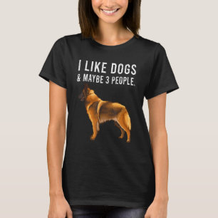 T-shirt J'aime les chiens Tervuren belges et peut-être 3 p