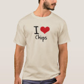 T-shirt J'aime les chips (Devant)