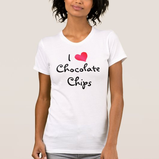 T-shirt J'Aime Les Chips Au Chocolat (Devant)