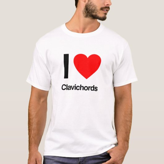 T-shirt j'aime les clavichords (Devant)