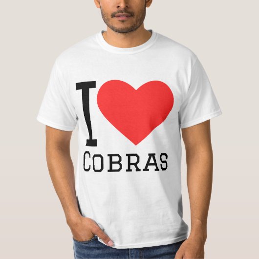 T-shirt J'aime les cobras (Devant)
