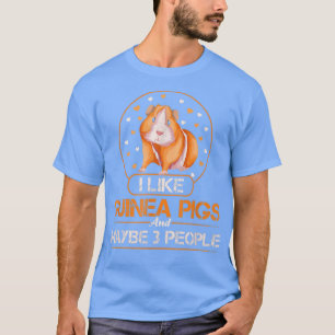 T-shirt J'Aime Les Cochons De Guinée Et Peut-Être 3 Person