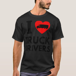 T-shirt J'aime les conducteurs de camions