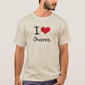 T-shirt J'aime les corvées (Devant)