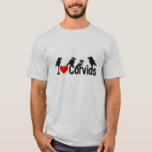 T-shirt J'Aime Les Corvids (Devant)
