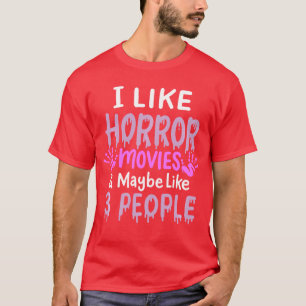 T-shirt J'aime les costumes rétro d'Halloween de films d'h
