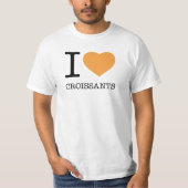 T-SHIRT J'AIME LES CROISSANTS (Devant)