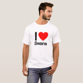 T-shirt j'aime les cygnes (Devant entier)