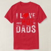 T-shirt J'Aime Les Dads Chauds (Design devant)