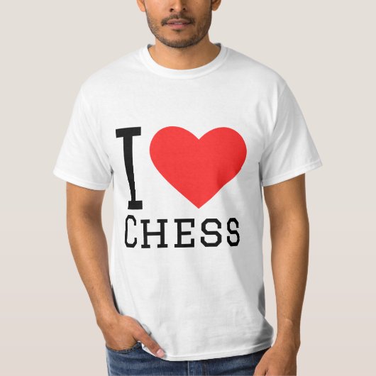 T-shirt J'aime les échecs (Devant)
