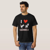 T-shirt J'aime les écureuils (Devant entier)