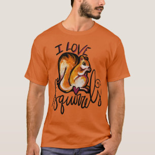 T-shirt J'Aime Les Écureuils Pour Vraiment Je Les Aime